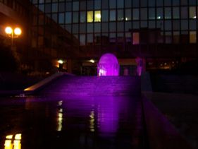 ÚSTÍ NAD LABEM SKLENĚNÁ FONTÁNA SVĚTELNÁ SHOW